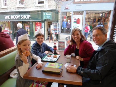 Hooray for Krispy Kreme donuts! Now that's a nice discovery on a Sunday afternoon walk!