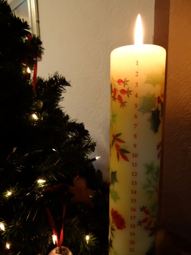 English Advent Candle