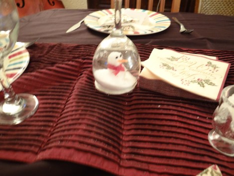 Snowman snow globe 