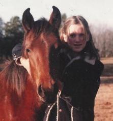 My first horse "Silly" and I